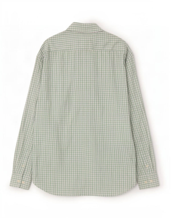 Gap Chemise coupe classique pour homme Taille 17 1/2 XL Coton vichy vert