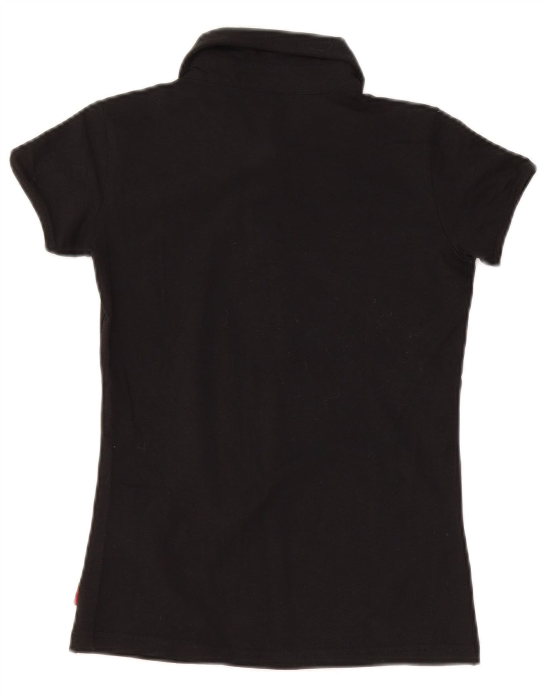 KAPPA Polo Femme UK 8 Small Noir Coton