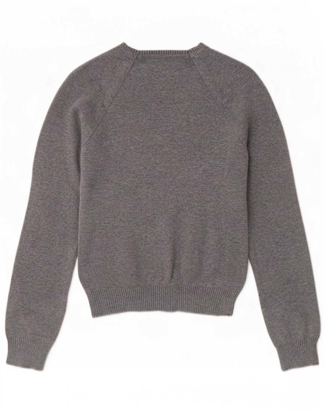 Zara Femme Pull Col V Petit Gris Coton