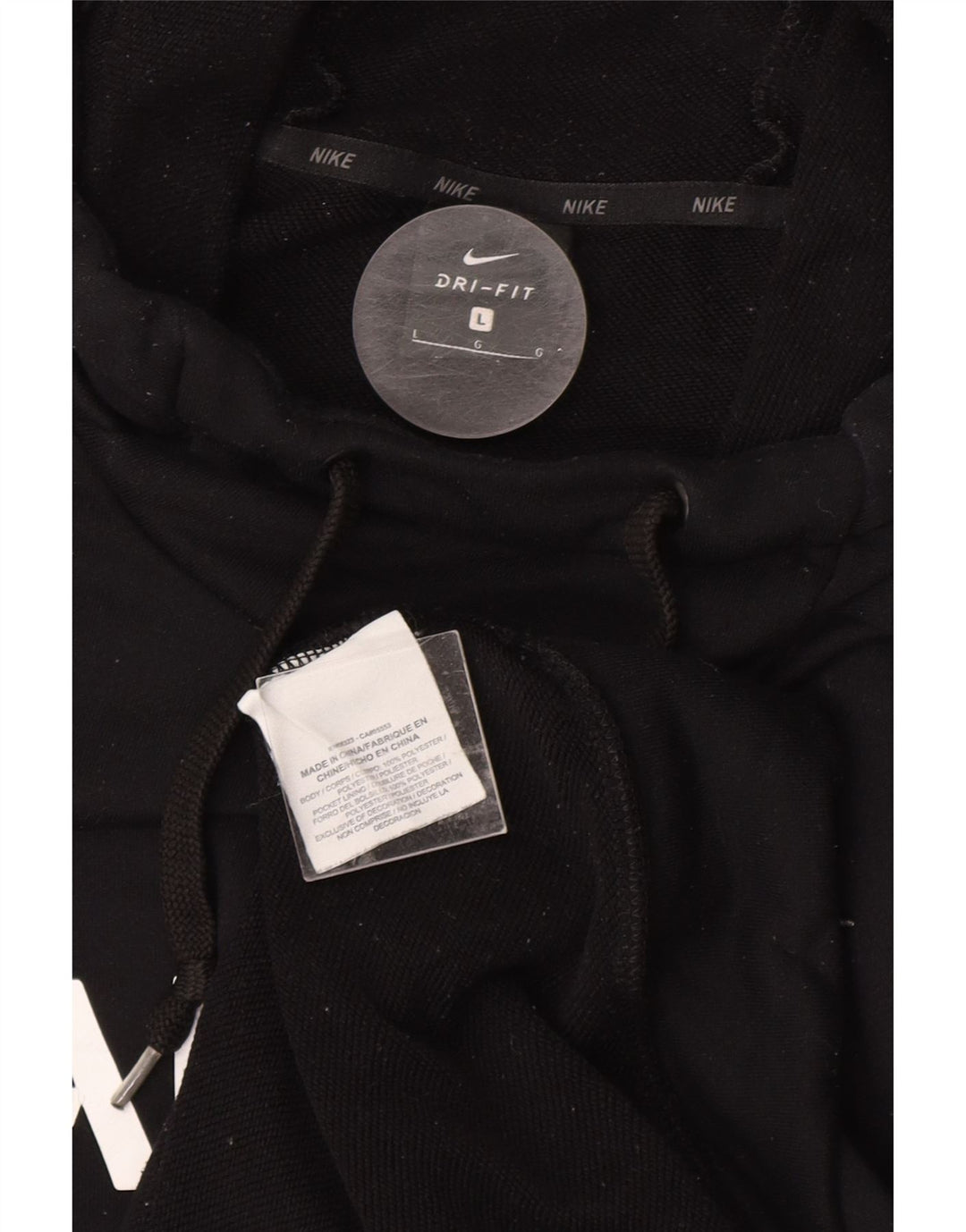 NIKE Pull à capuche graphique NFL pour hommes, grand, noir, polyester
