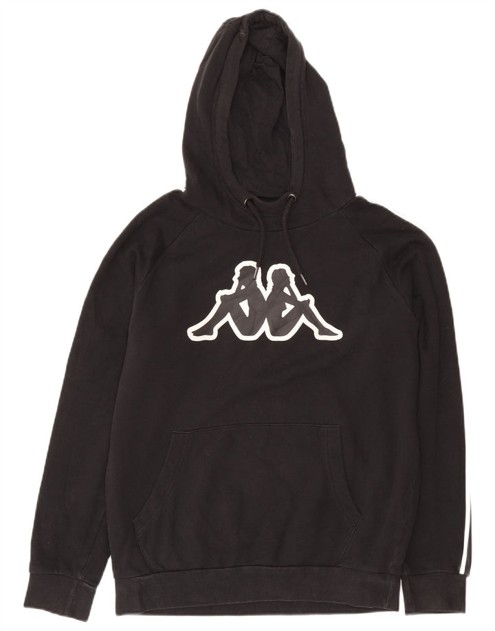 Kappa Pull à Capuche Graphique Homme Noir Moyen Coton