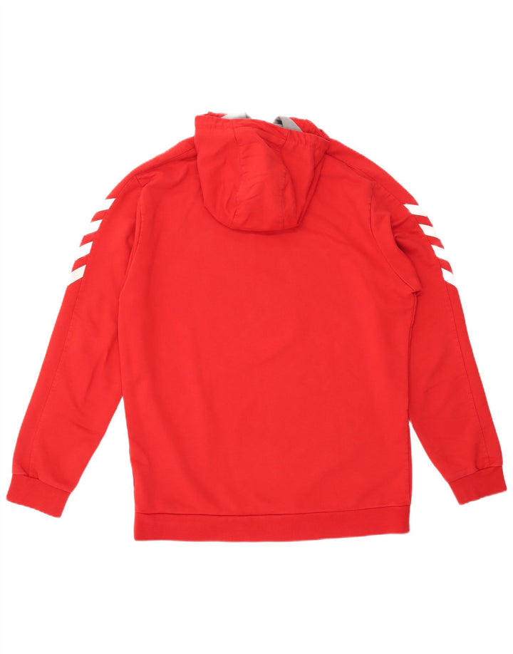HUMMEL Pull à capuche graphique homme grand rouge coton