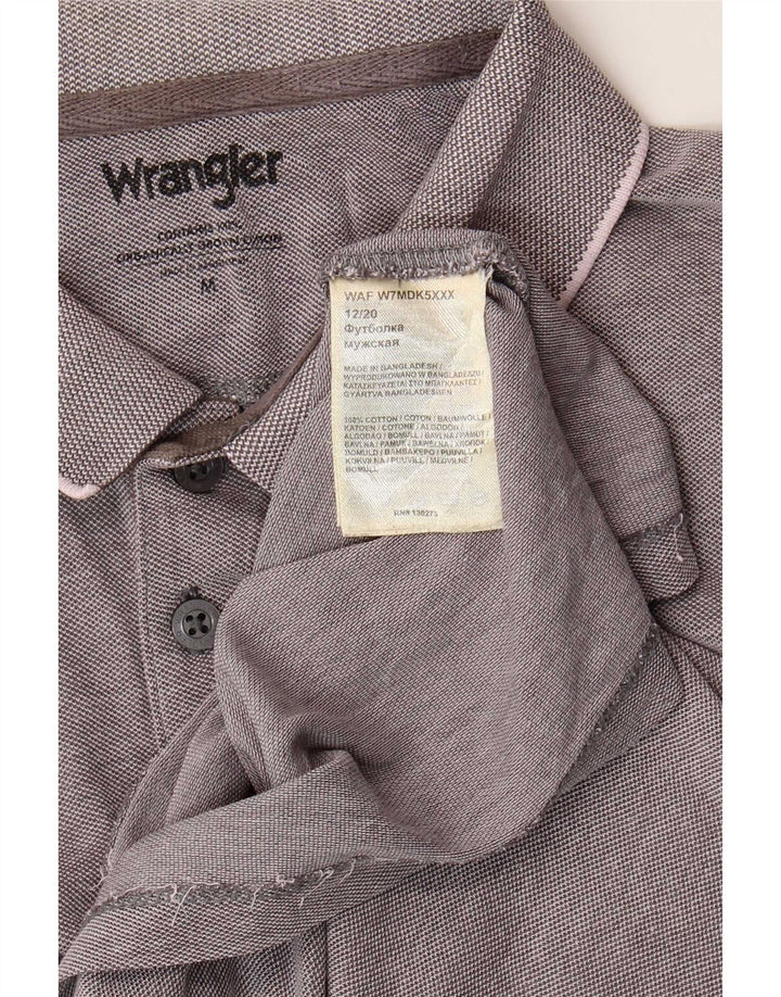 Wrangler Polo Homme Gris Moyen Coton