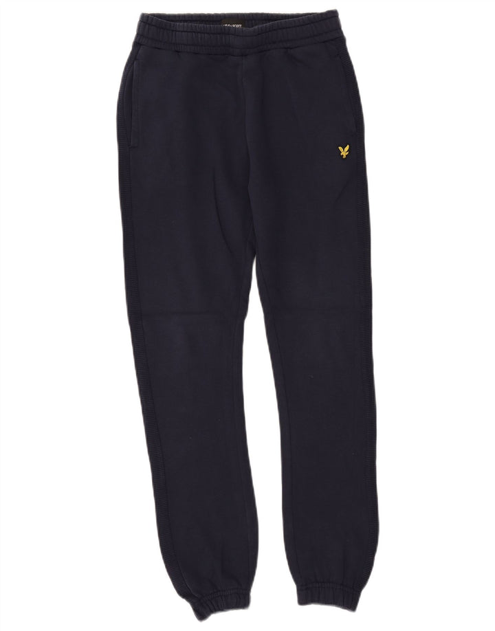 Lyle & Scott Pantalon de survêtement pour garçon 10-11 ans Bleu marine Coton