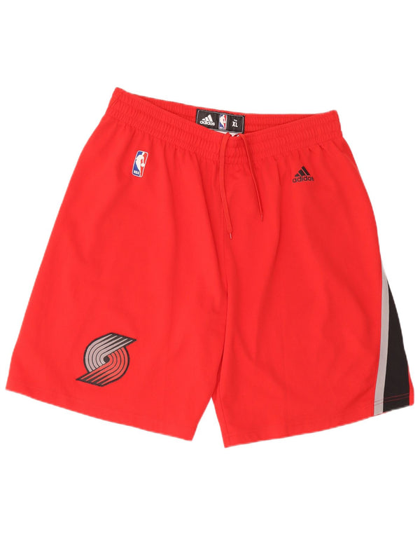 Adidas Short de Sport Graphique Portland Trail Blazers Homme XL Rouge Colorblock
