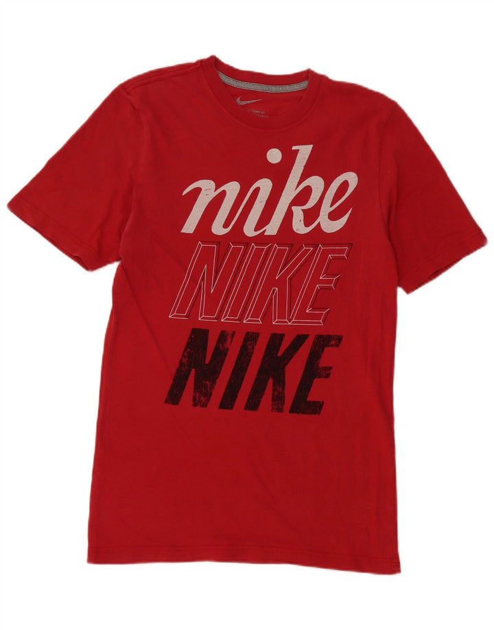 Nike T-shirt graphique coupe standard pour homme, petit, rouge