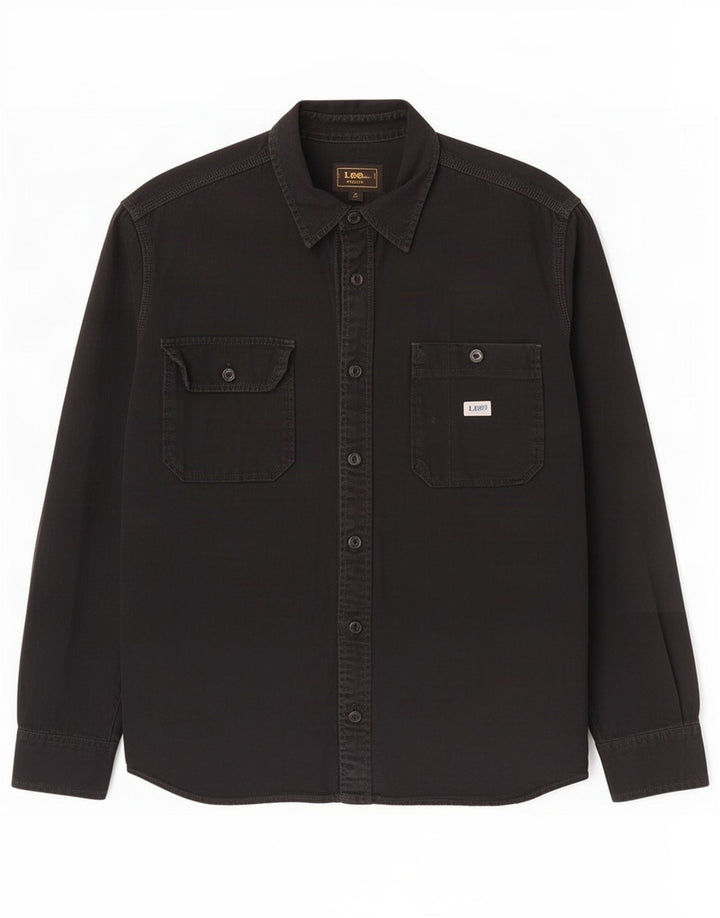 Lee Chemise en Jean Homme Large Noir Coton