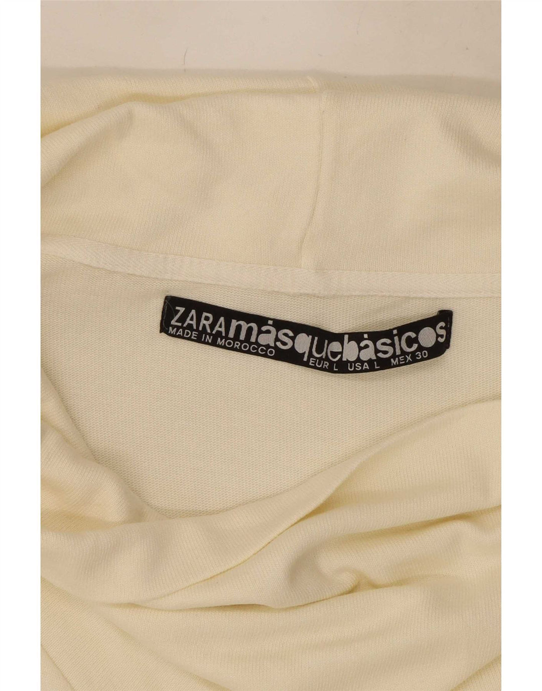 Zara Robe droite pour femme UK 14 Large Blanc cassé