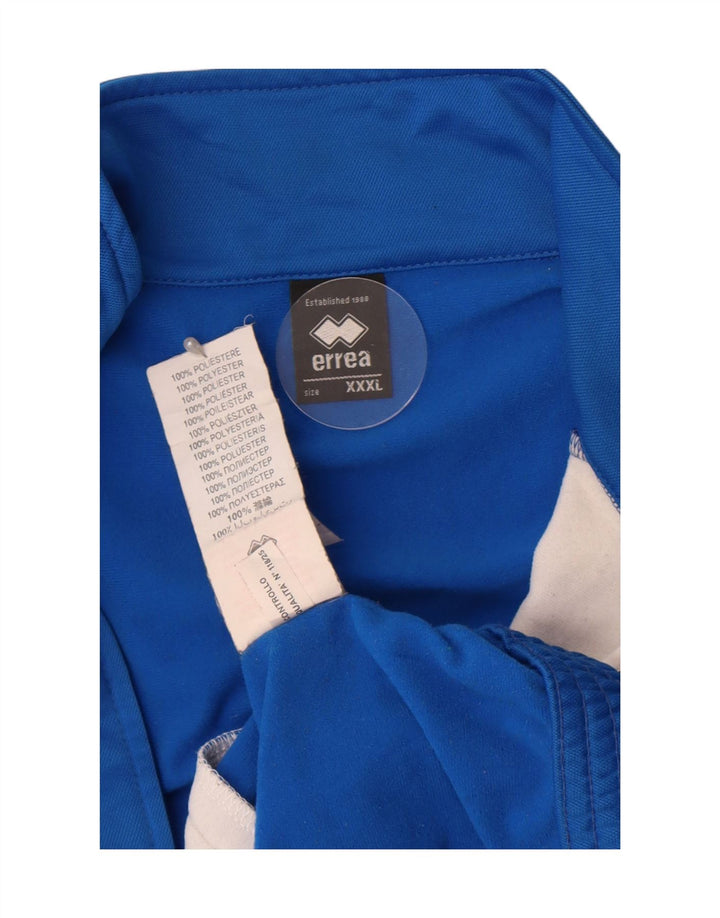 Errea Veste de survêtement pour homme 3XL Bleu Colorblock Polyester