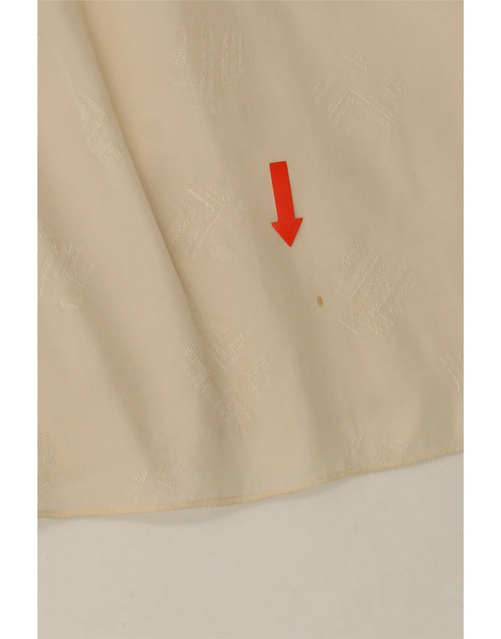 FERRETTI Womens Shirt Blouse IT 48 XL Beige Acetate Vintage Ferretti and Second-Hand Ferretti from Messina Hembry 