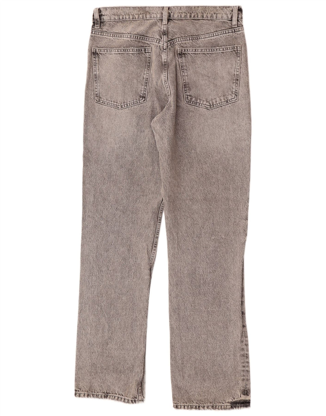Zara Jean droit femme EU 40 Medium W30 L34 coton gris