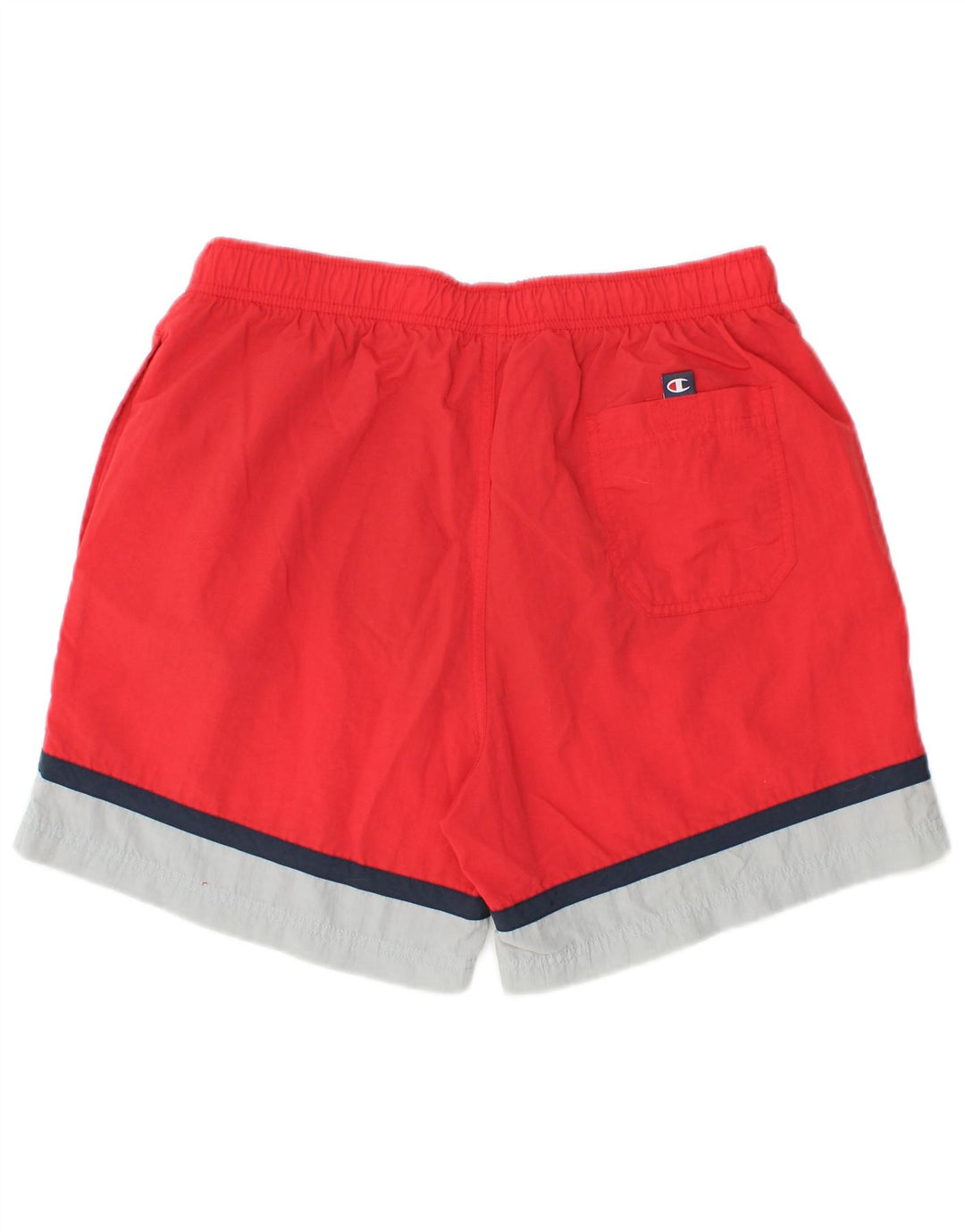 Champion Short de Sport Homme Rouge Moyen Colourblock
