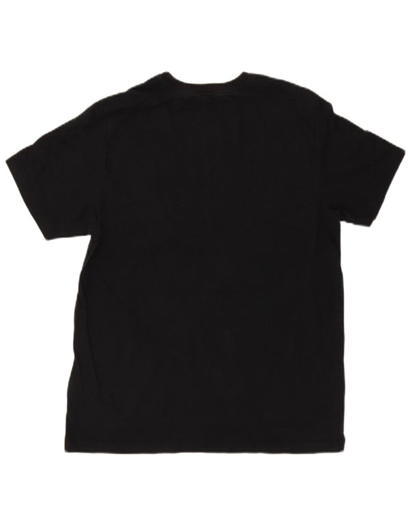 Nike T-shirt graphique pour femme UK 14 Large Noir Coton
