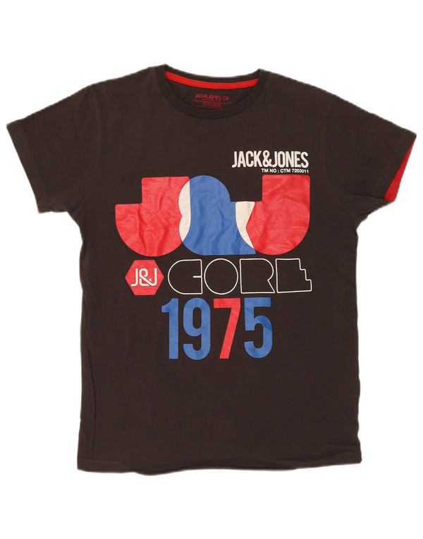 Jack & Jones T-Shirt Graphique Homme Petit Marron Coton
