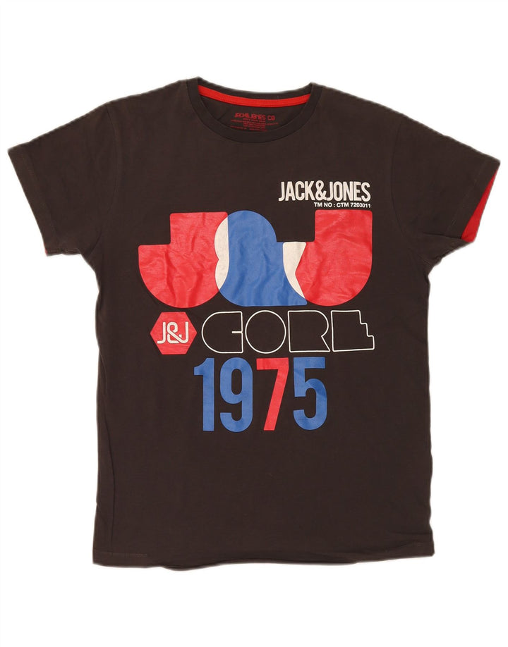 Jack & Jones T-Shirt Graphique Homme Petit Marron Coton