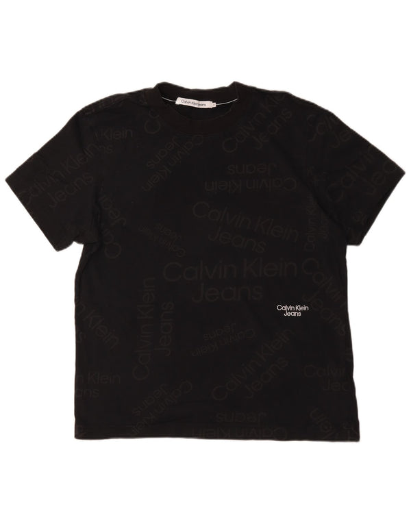 Calvin Klein Jeans T-Shirt Graphique Homme Noir Moyen Coton