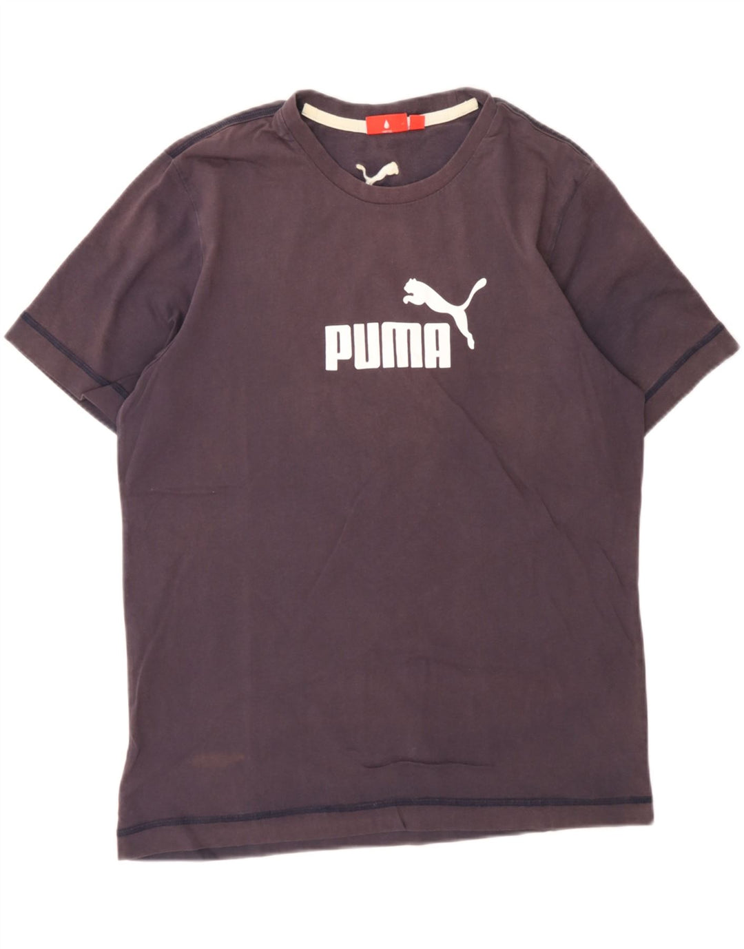 PUMA Mens Graphic T-Shirt Top Medium Navy Blue Cotton Vintage Puma and Second-Hand Puma from Messina Hembry 