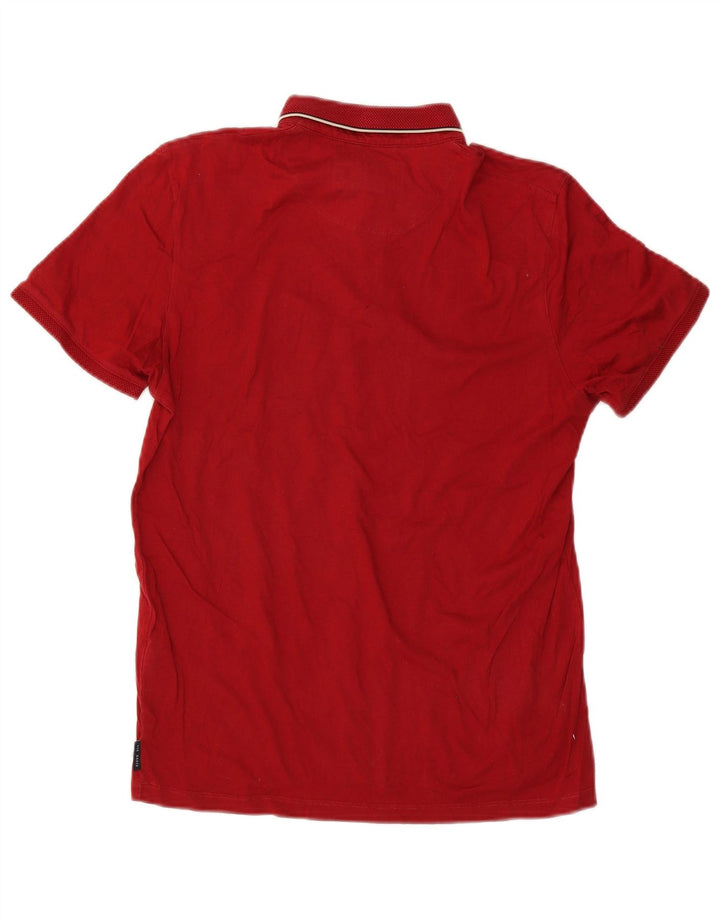 Ted Baker Polo Homme Taille 4 Grand Coton Rouge