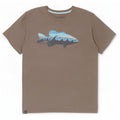Weird Fish T-Shirt graphique homme haut 3XL gris coton
