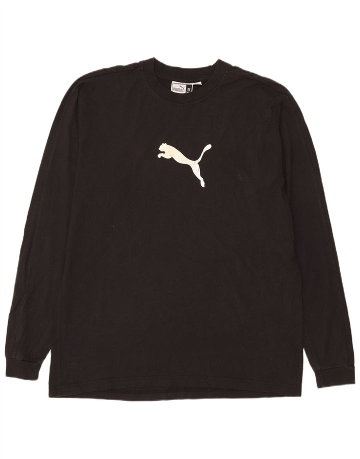 Puma Haut graphique à manches longues pour homme XL en coton noir