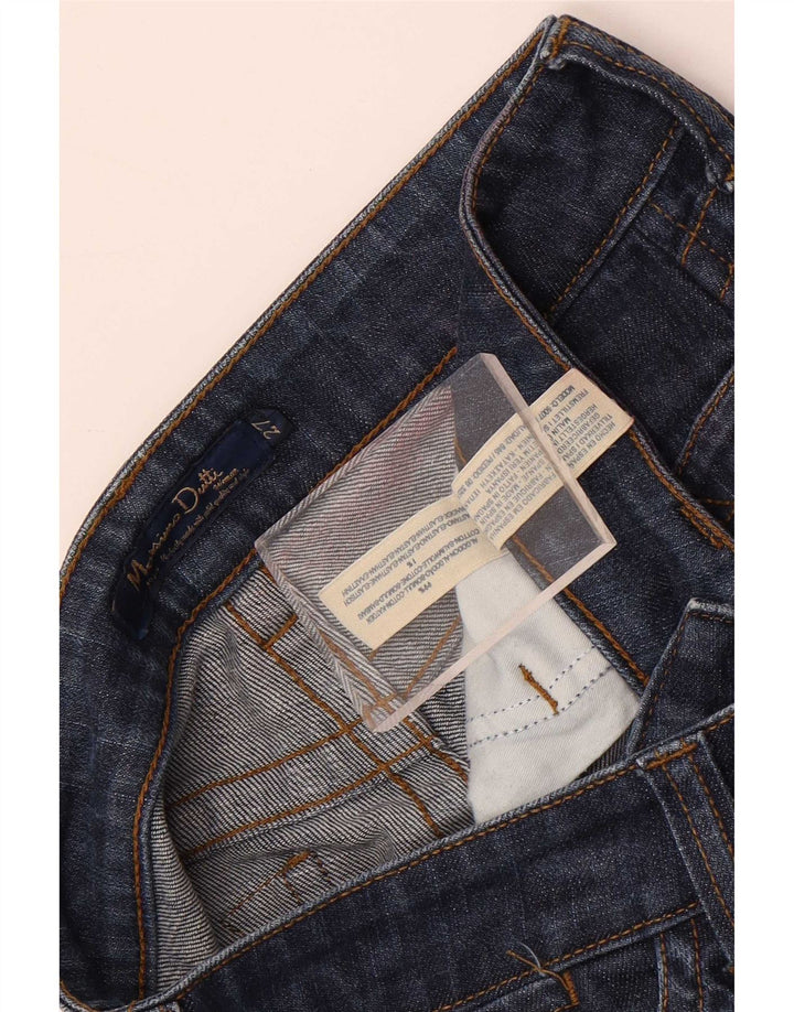 Massimo Dutti Jean droit femme W27 L29 bleu marine coton