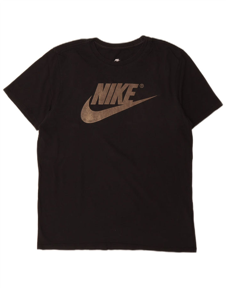 Nike Hommes Athletic Cut Graphic T-Shirt Haut Noir Moyen Coton