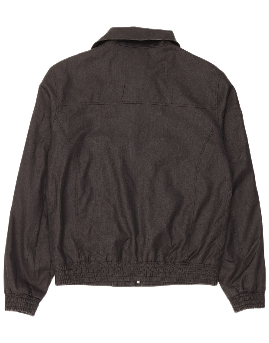 Zara Veste Bomber Double Boutonnage Homme UK 38 Gris Moyen Polyester