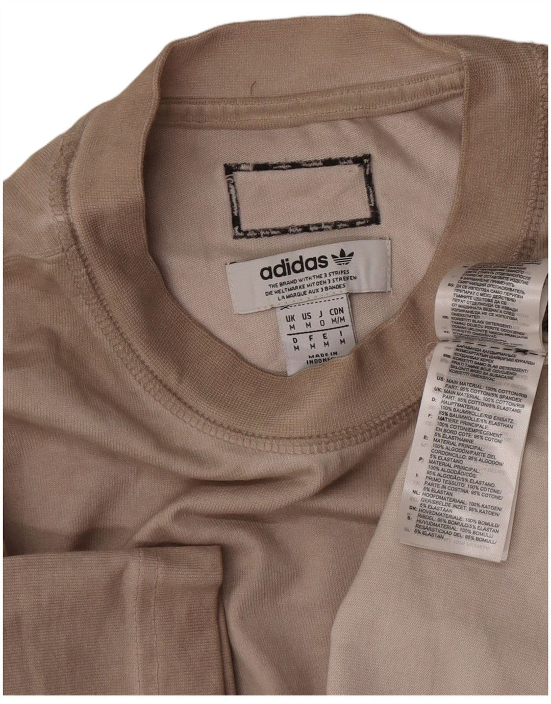 Adidas T-shirt graphique pour homme en coton beige moyen