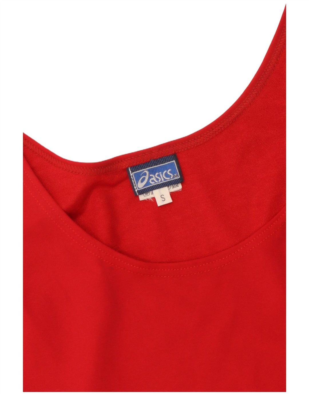 Asics Combishort graphique sans manches pour femme UK 10 Small Rouge Colourblock