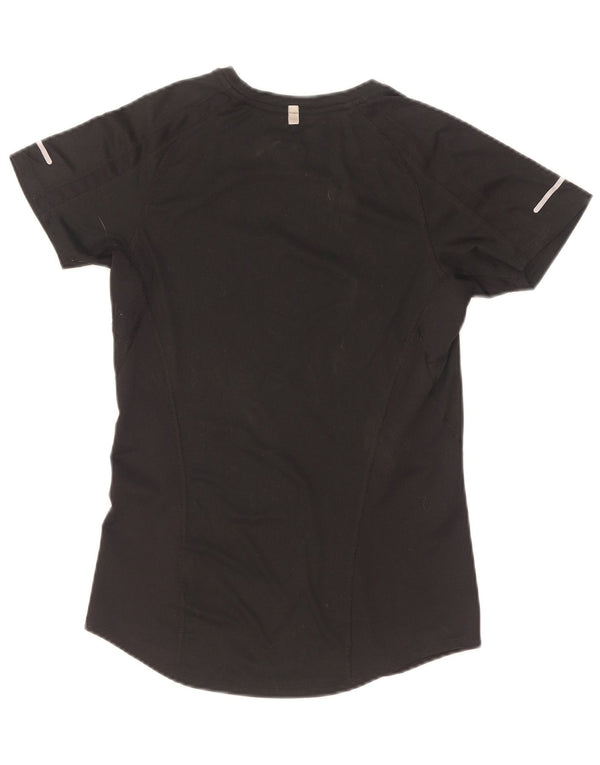 Nike Womens Dri Fit T-Shirt Top UK 6 XS Black