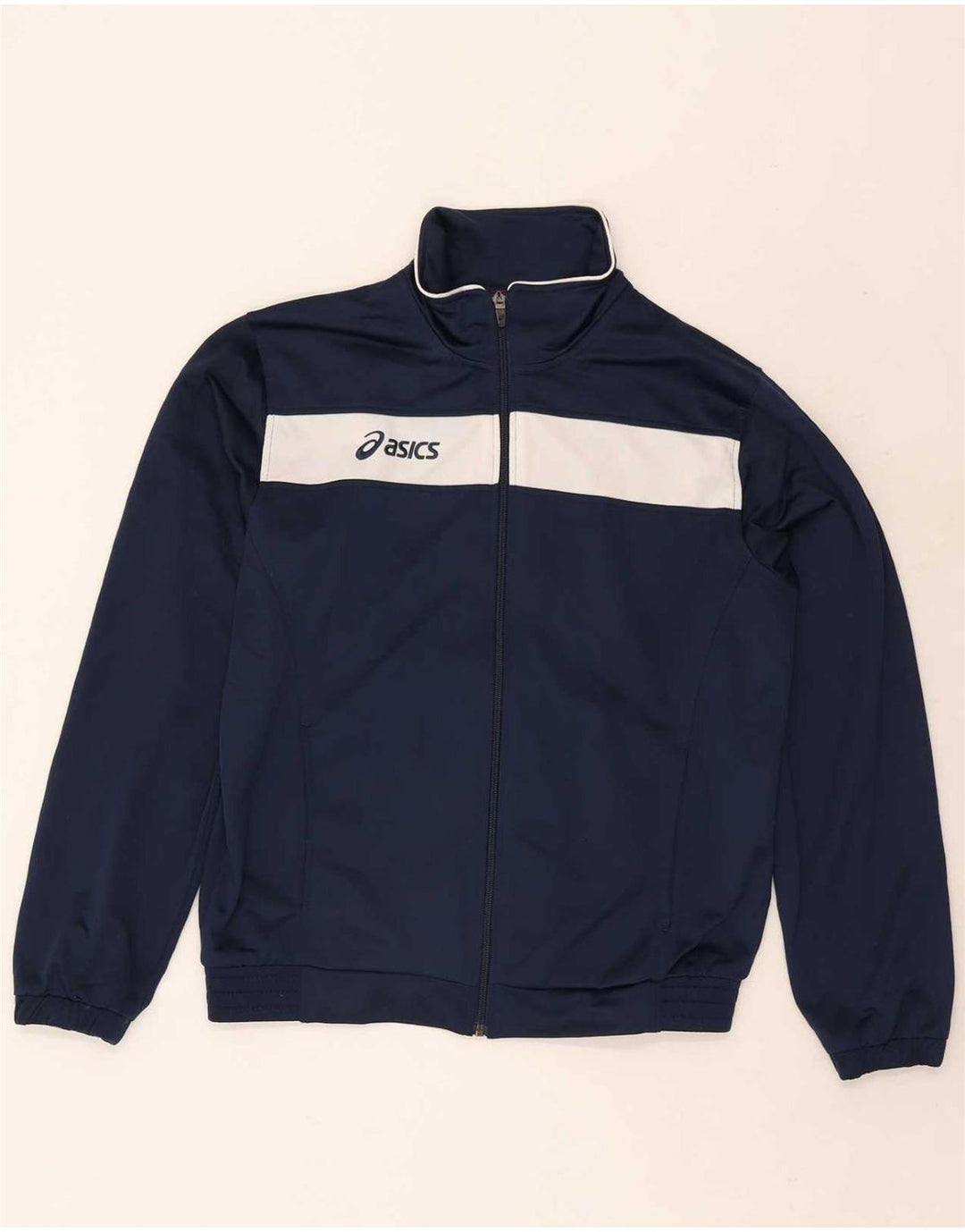 Asics Survêtement Complet Homme Bleu Marine Moyen Polyester Colorblock