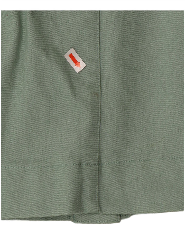 Oasis Robe chasuble pour femme UK 12 en coton vert moyen