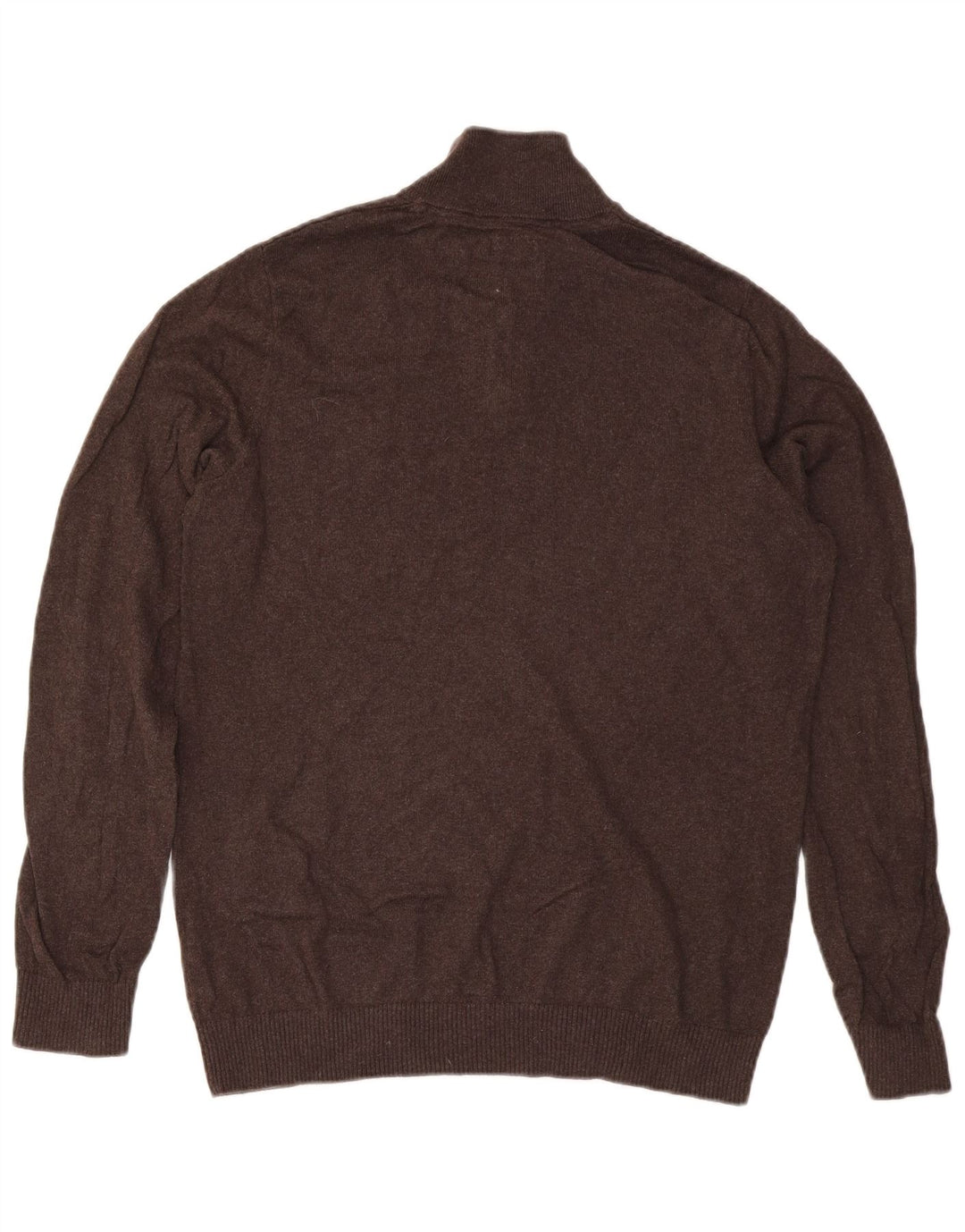 Fat Face Pull coupe classique à col zippé pour homme en coton marron Taille L