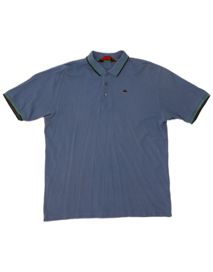Kappa Polo Homme XL Bleu Coton