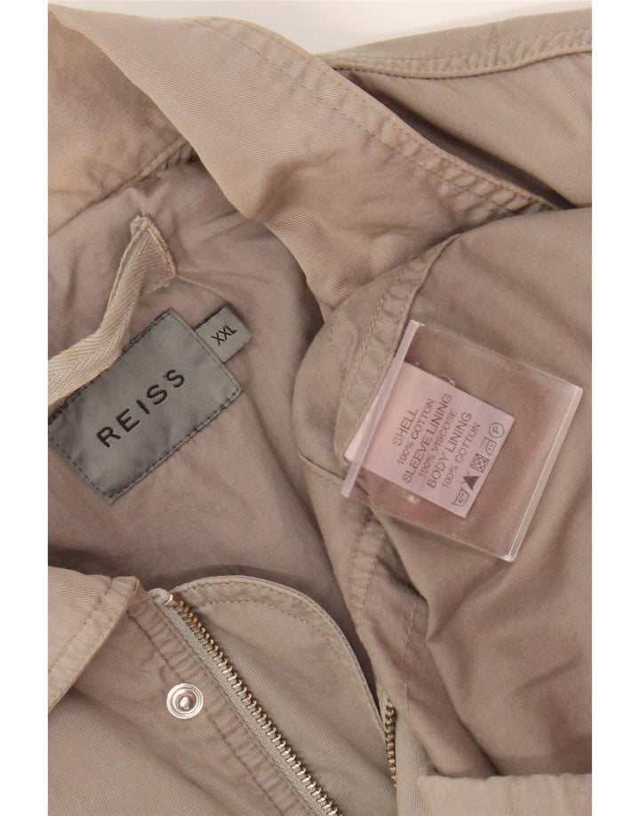 Reiss Veste utilitaire pour homme UK 44 2XL Beige Coton