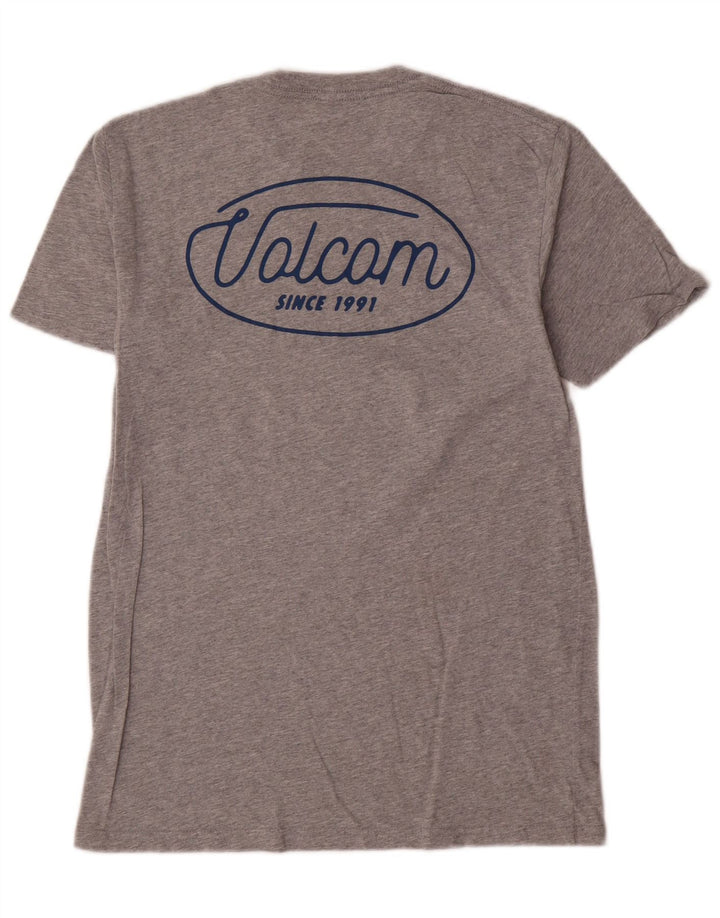 Volcom T-Shirt Graphique Homme Petit Gris Moucheté Coton