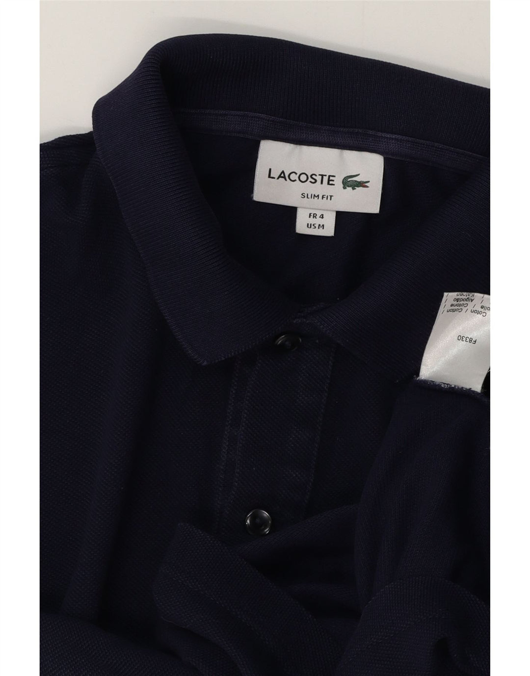 LACOSTE Polo Slim Fit Homme Taille 4 Coton Bleu Marine Moyen