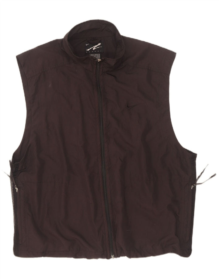 Nike Hommes Andre Agassi Survêtement Top Veste UK 38/40 Moyen Noir