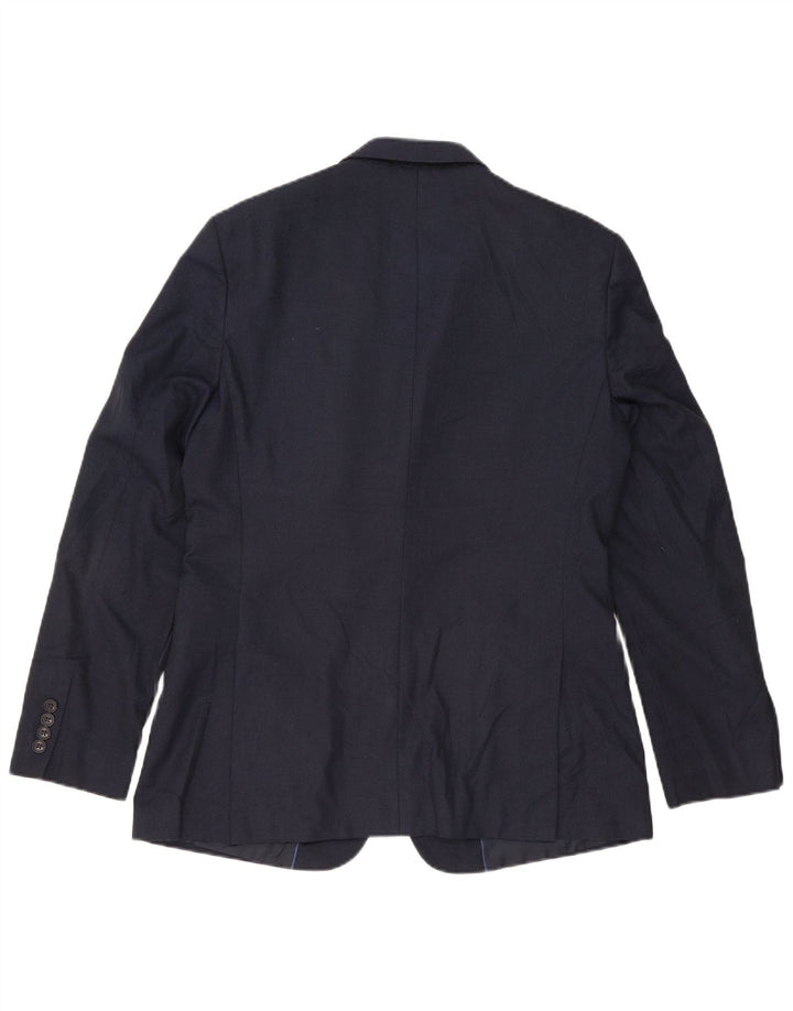 Marks & Spencer Veste blazer à 2 boutons pour homme UK 42 Large Bleu marine Polyester