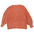 Zara Pull surdimensionné à col bateau pour femme UK 14 Orange moyen