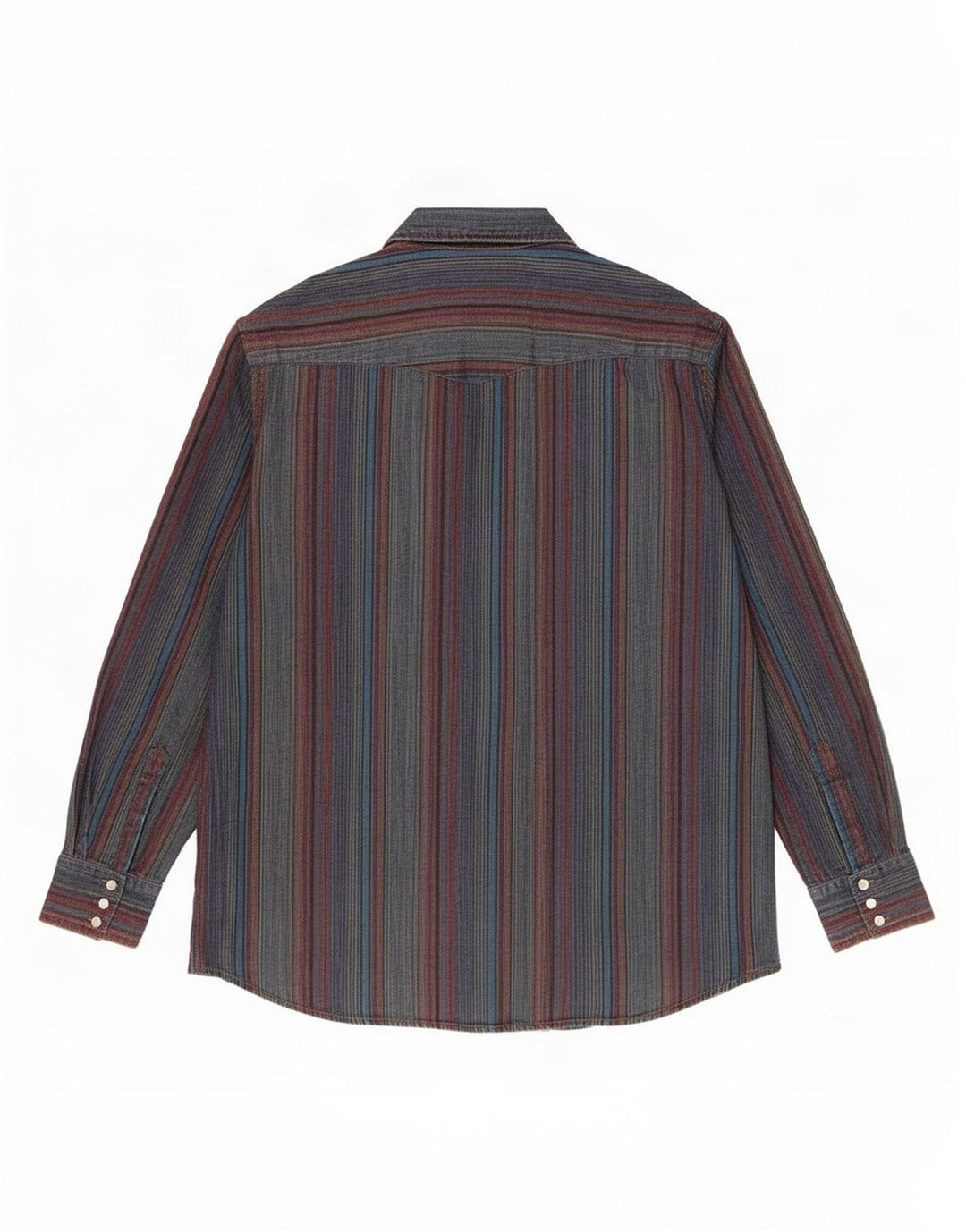 Rustler Chemise haute pour homme Taille 17 1/2 XL Rayé multicolore