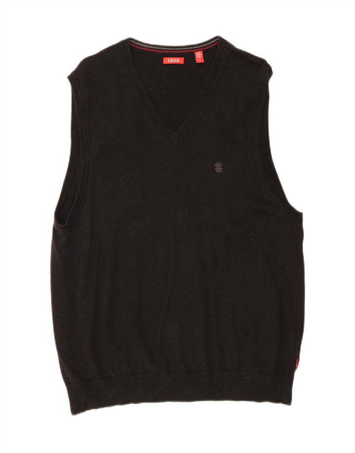 IZOD Mens Vest Tank Top Large Black Cotton Vintage Izod and Second-Hand Izod from Messina Hembry 