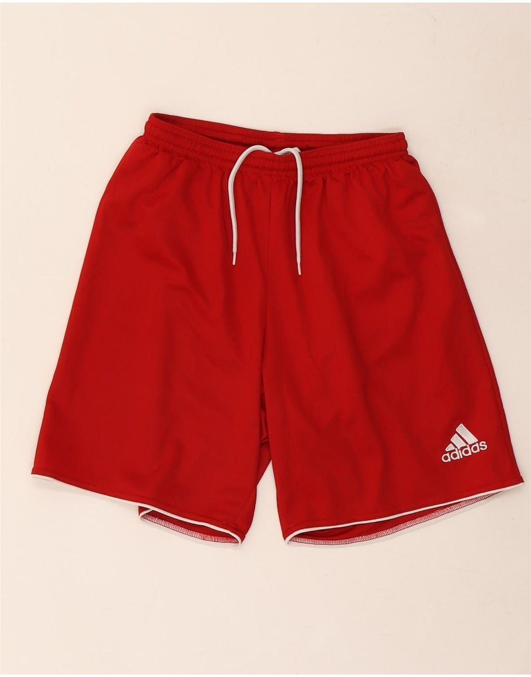ADIDAS Short de sport Climalite pour hommes, petit, rouge, polyester