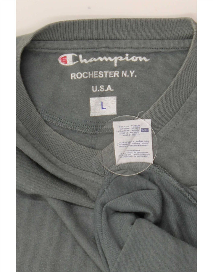 Champion Haut à manches longues pour homme en coton gris Taille L