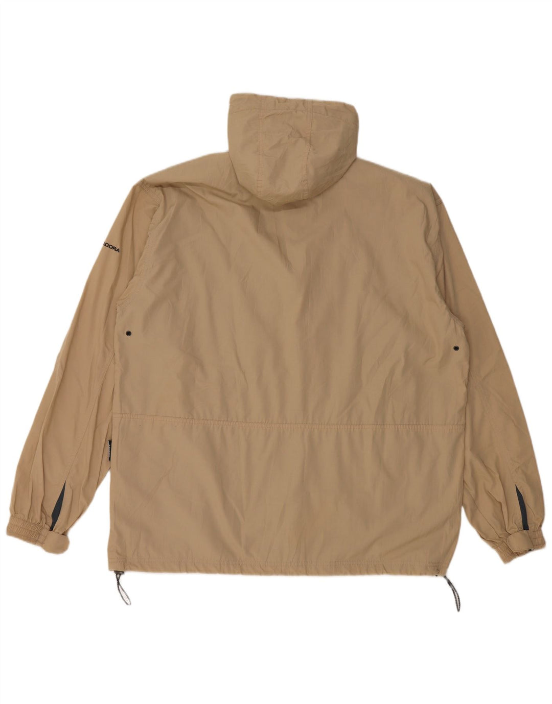 DIADORA Veste de pluie à capuche pour homme UK 42 XL Beige Polyester