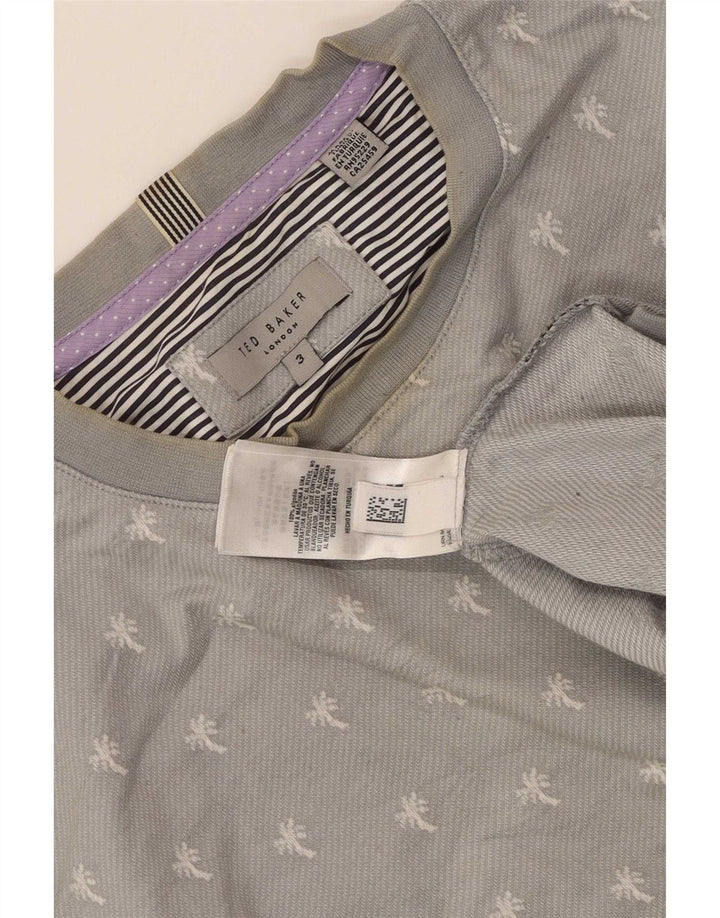 Ted Baker Sweat-shirt pour homme Taille 3 Gris moyen à pois