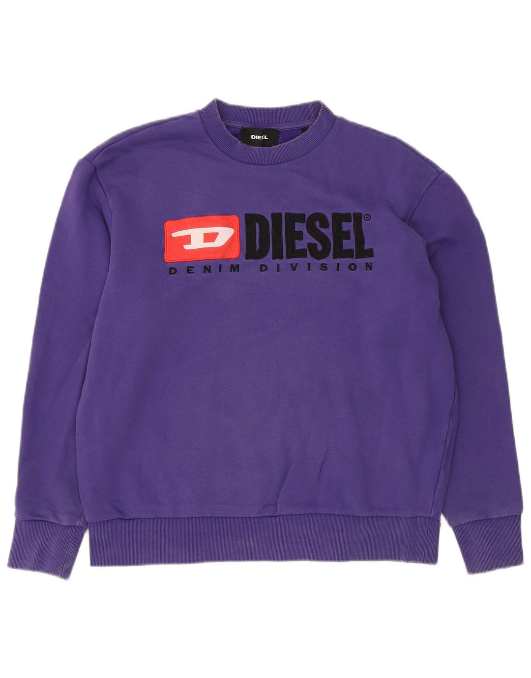 Diesel Sweat-shirt graphique pour homme avec petit logo en coton violet