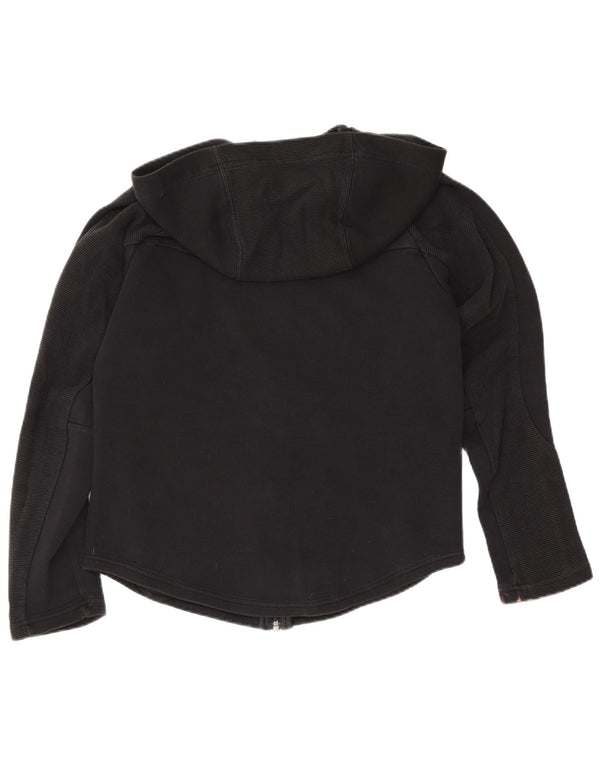 Puma Pull à capuche zippé pour femme UK 4 XS Noir Coton Sports