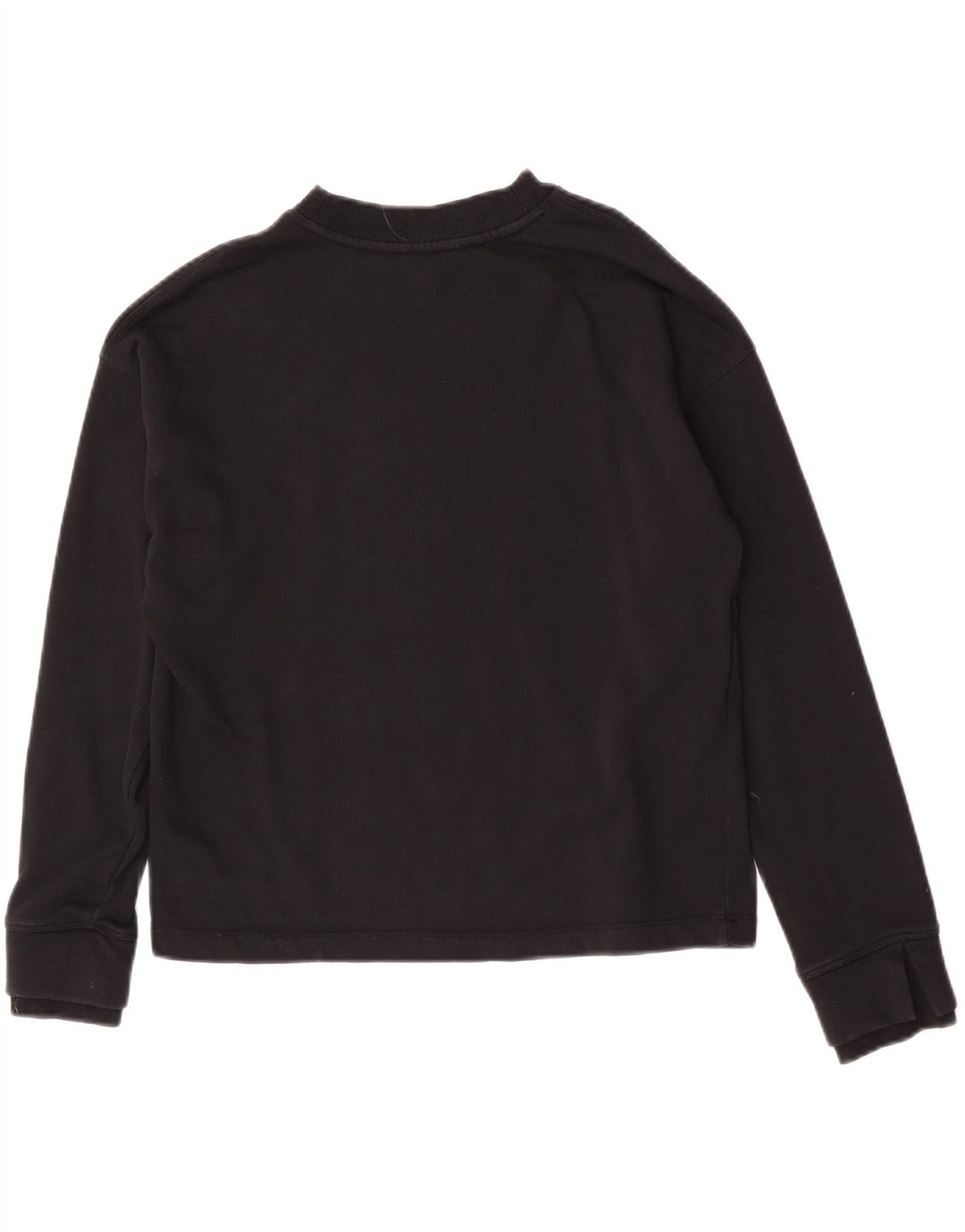 Dkny Sweat-shirt graphique surdimensionné pour femme UK 10 Petit coton noir