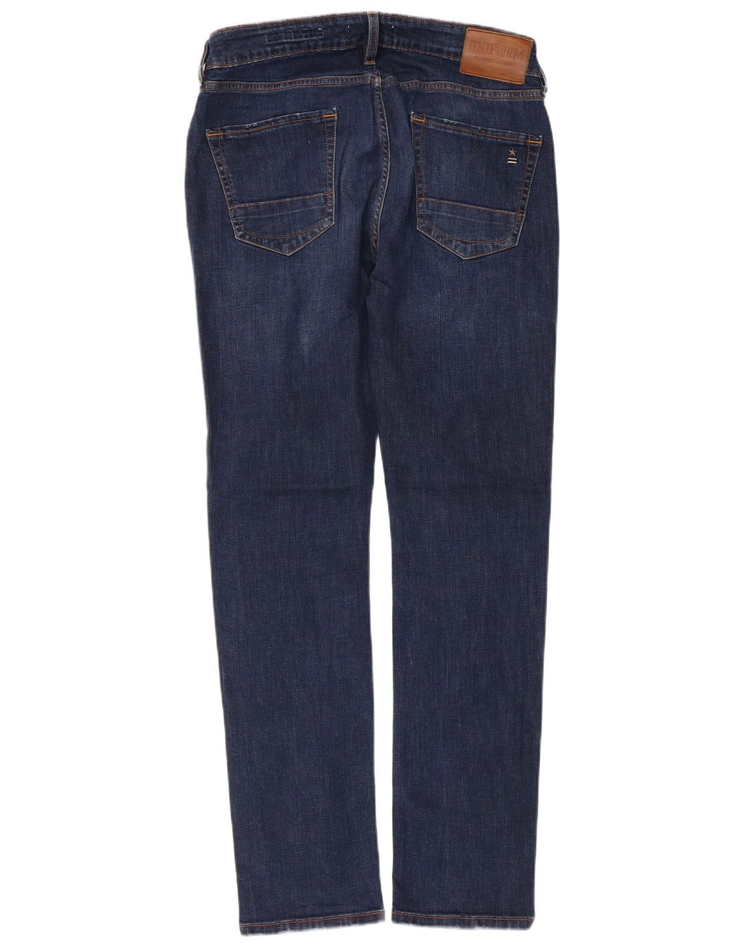 Uniform Jeans Slim Homme W32 L30 Bleu Marine Coton